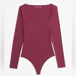 Abercrombie Square Neck Long Sleeve Bodysuit